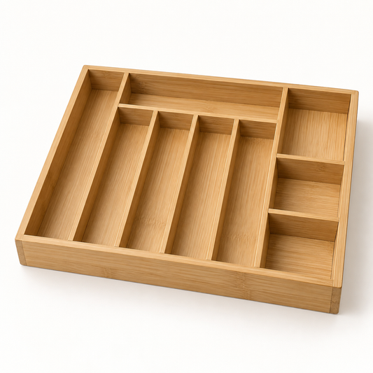 Mirevado Modular Bamboo Drawer Organizer product view