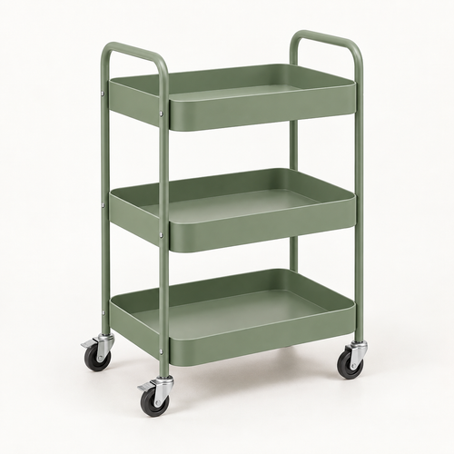 Mirevado Slim Three-Tier Rolling Utility Cart product view